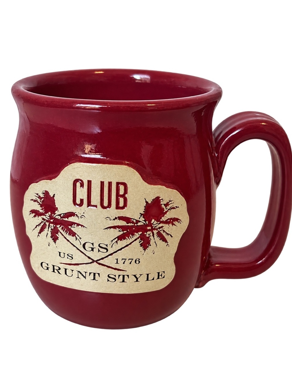 Grunt Style Club 1776 Sunset Hill Stoneware Red Mug Made in USA